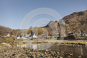 Remote village of Corran in the Highlands of Scotland.