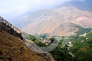 Remote villages in atlas mountains, morocco