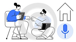 Remote Communication and Collaboration Concept with Devices and Home Technology