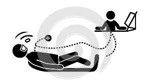 Remote Work and Digital Connectivity, Home Office Setup, vector design Generative AI