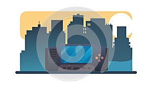 Remote Work Gaming Setup Digital Lifestyle Vector, vector design Generative AI