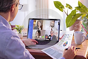 Remote Work - Video Conference Concept photo