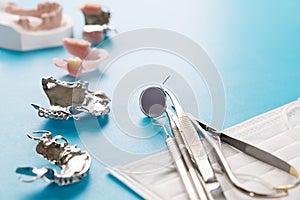 Removable partial denture RPD.