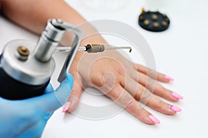 Removal of warts in dermatology clinic