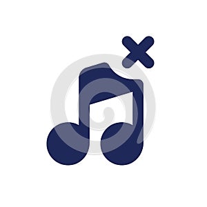 Remove audio track black pixel perfect solid ui icon