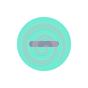 Remove button flat color ui icon