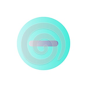 Remove button flat gradient color ui icon