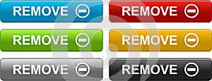 Remove web buttons colorful on white