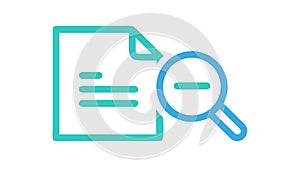 Remove Document or Zoom Out View Icon, vector design Generative AI