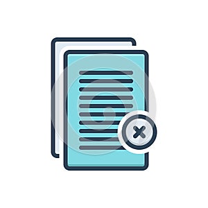 Color illustration icon for Remove, efface and cut