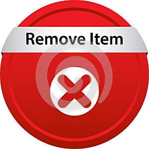 Remove item icon web button