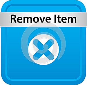 Remove item icon web button
