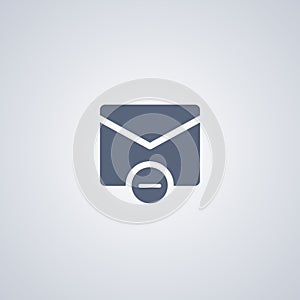 Remove mail, vector best flat icon