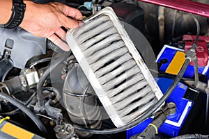 Remove old dirty air filter