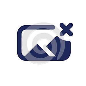 Remove photo file black pixel perfect solid ui icon