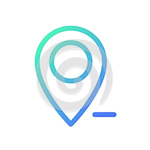 Remove pin from map pixel perfect gradient linear ui icon