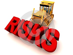 Remove risks by bulldozer