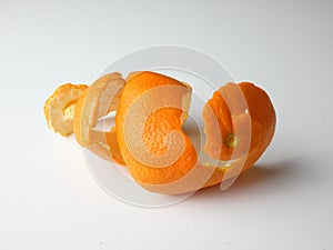 Removed orange peel spiral on white