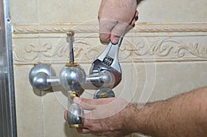 Removing old bathroom tap