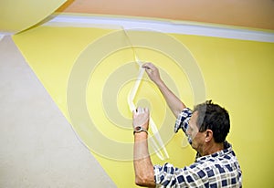 Removing paint tape photo