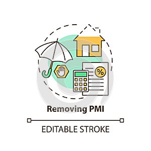 Removing PMI concept icon