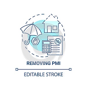 Removing PMI concept icon