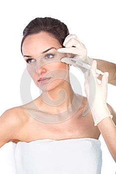 Removing wrinkles around the eyes