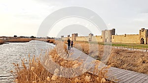 Rempart of Aigues mortes, Occitanie, France