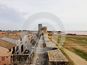 Rempart of Aigues mortes, Occitanie, France