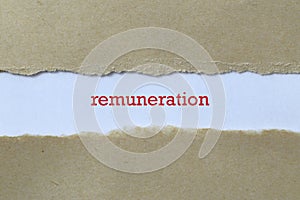 Remuneration on white paper