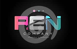 REN r e n three letter logo icon design photo