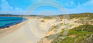 Rena Majore beach on a clear day