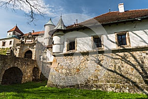 Renaissance and Baroque Castle on the hill in Nowy WiÅ›nicz,lesser poland,Poland