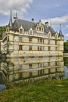 Renaissance castle of Azay le Rideau in Touraine