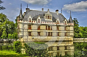 Renaissance castle of Azay le Rideau in Touraine photo