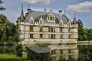 Renaissance castle of Azay le Rideau in Touraine