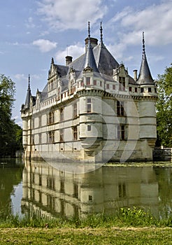 Renaissance castle of Azay le Rideau in Touraine