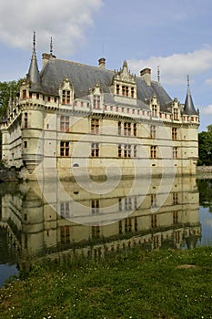 Renaissance castle of Azay le Rideau in Touraine