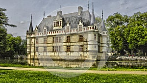 Renaissance castle of Azay le Rideau in Touraine