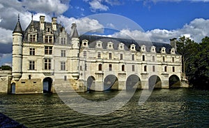 Renaissance castle of Chenonceau in Indre et Loir