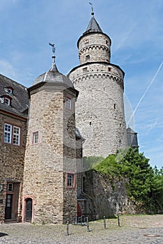 The Renaissance castle Idstein with a witch tower