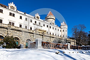renaissance castle Konopiste near Benesov national cultural landmark, Central Bohemia region, Czech republic