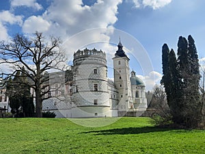 Renaissance castle, palace, park Krasiczyn Poland, Podkarpacie region