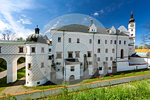 Renaissance castle in town Pardubice