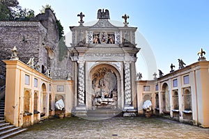 Renaissance garden - villa dEste in Tivoli, Italy photo