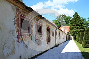 Renaissance outbuildings of palace Kratochvile