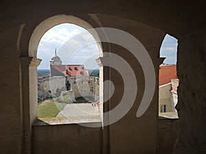 Renaissance ruins Janowiec Castle in Poland