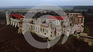 Renaissance style architecture, Janowiec Castle, Poland, at sunny spring day