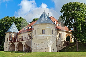 Renaissance style castle in NorviliÅ¡kÄ—s on Lithuanian-Belarusi