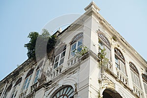 The renaissance style old building of Asiatic Company in Bangkok Thailand